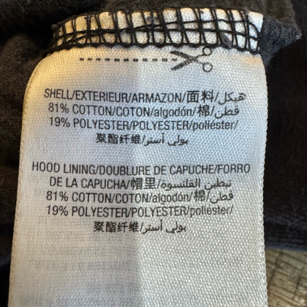 Juicy Couture x Urban Outfitters Black Velour Cropped Hoodie Gothic Print Zip Up - Picture 12 of 14